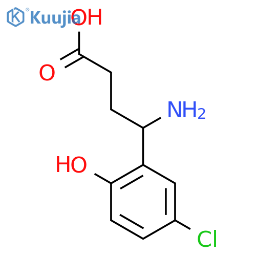 4-amino-4-(5-chloro-2-hydroxyphenyl)butanoic acid structure