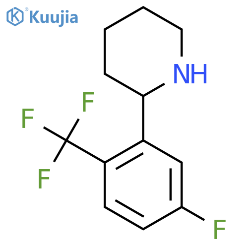 2-5-fluoro-2-(trifluoromethyl)phenylpiperidine structure