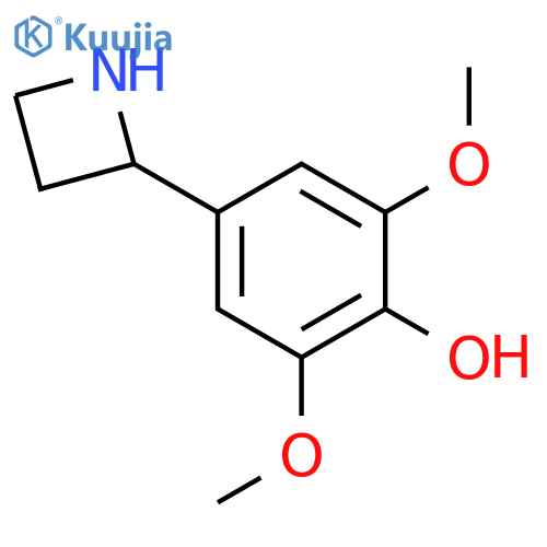 4-(azetidin-2-yl)-2,6-dimethoxyphenol structure