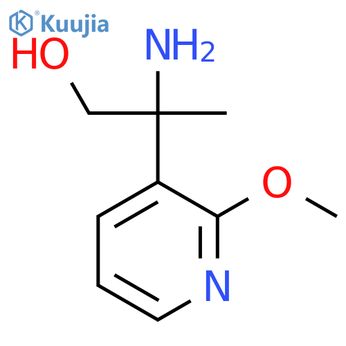 2-amino-2-(2-methoxypyridin-3-yl)propan-1-ol structure
