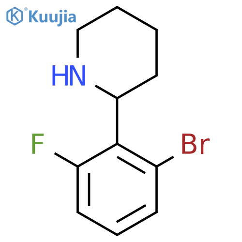 2-(2-bromo-6-fluorophenyl)piperidine structure