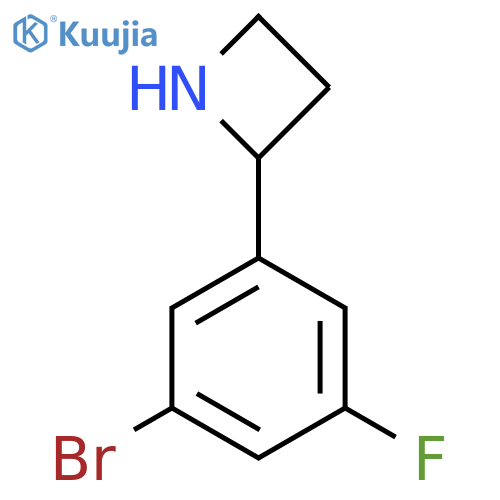 2-(3-bromo-5-fluorophenyl)azetidine structure