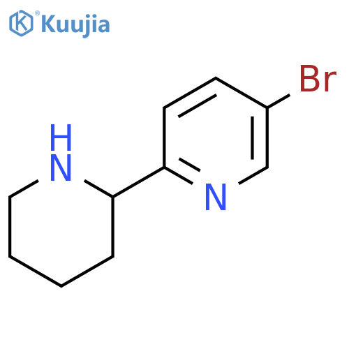 5-Bromo-2-(piperidin-2-yl)pyridine structure