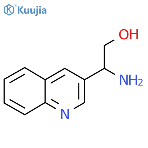 2-amino-2-(quinolin-3-yl)ethan-1-ol structure