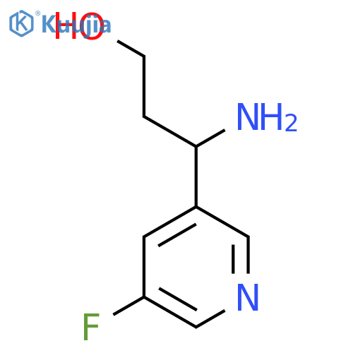 3-Amino-3-(5-fluoropyridin-3-yl)propan-1-ol structure