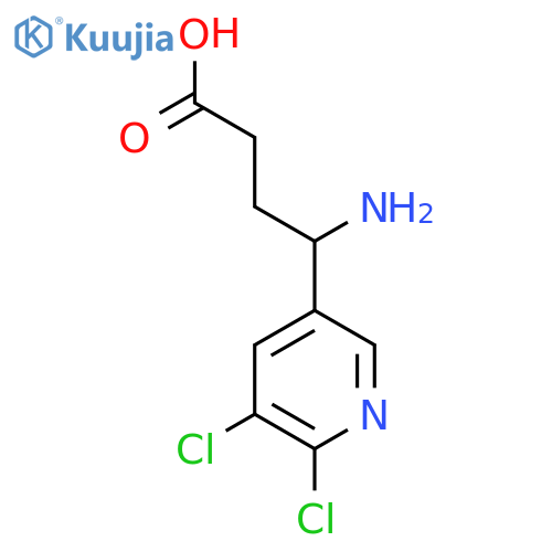 4-amino-4-(5,6-dichloropyridin-3-yl)butanoic acid structure