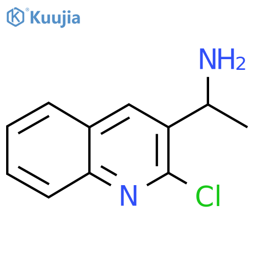 1-(2-chloroquinolin-3-yl)ethan-1-amine structure