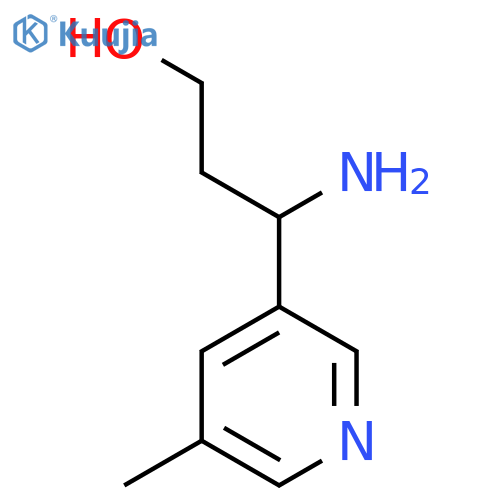 3-Amino-3-(5-methylpyridin-3-yl)propan-1-ol structure