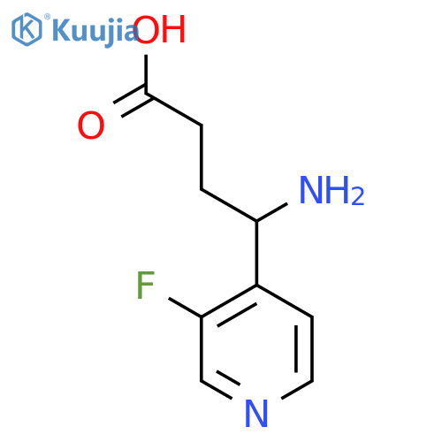4-amino-4-(3-fluoropyridin-4-yl)butanoic acid structure