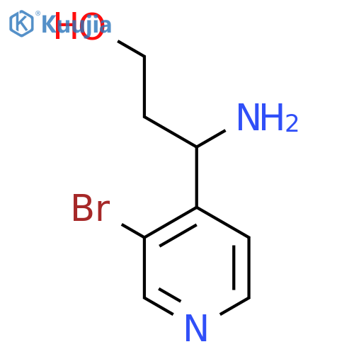 3-amino-3-(3-bromopyridin-4-yl)propan-1-ol structure