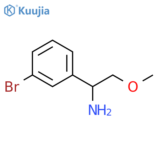 1-(3-bromophenyl)-2-methoxyethan-1-amine structure