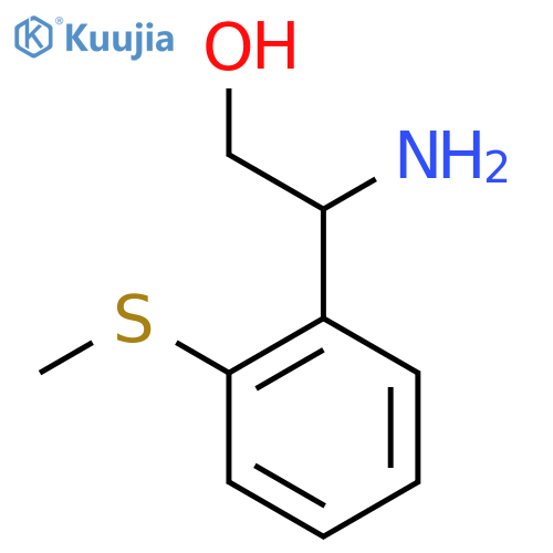 2-amino-2-2-(methylsulfanyl)phenylethan-1-ol structure