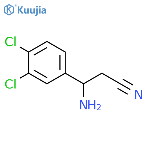 3-AMINO-3-(3,4-DICHLOROPHENYL)PROPANENITRILE structure