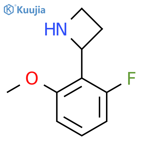2-(2-fluoro-6-methoxyphenyl)azetidine structure