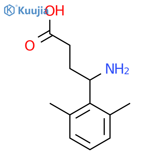 4-amino-4-(2,6-dimethylphenyl)butanoic acid structure