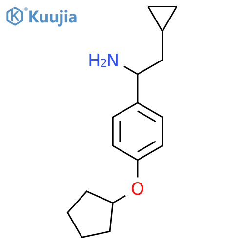 1-(4-Cyclopentyloxyphenyl)-2-cyclopropylethylamine structure