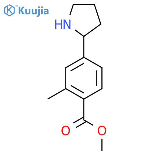 methyl 2-methyl-4-(pyrrolidin-2-yl)benzoate structure