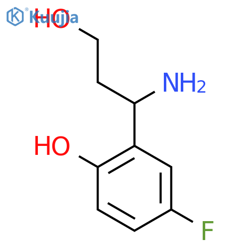 2-(1-AMINO-3-HYDROXYPROPYL)-4-FLUOROPHENOL structure