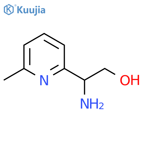 2-amino-2-(6-methylpyridin-2-yl)ethan-1-ol structure
