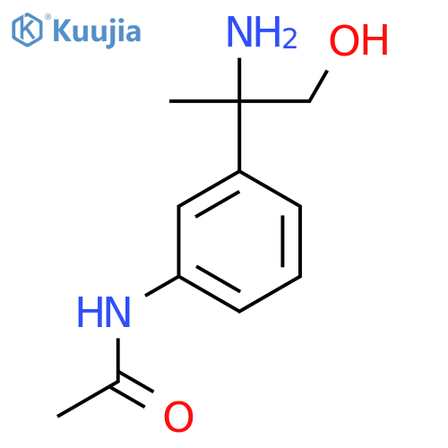 N-3-(2-amino-1-hydroxypropan-2-yl)phenylacetamide structure