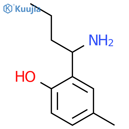 2-(1-AMINOBUTYL)-4-METHYLPHENOL structure