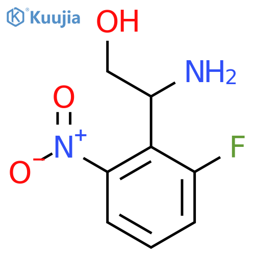 2-amino-2-(2-fluoro-6-nitrophenyl)ethan-1-ol structure