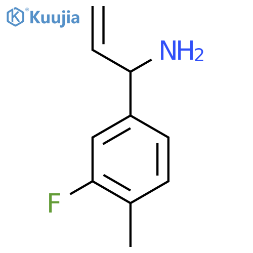 1-(3-FLUORO-4-METHYLPHENYL)PROP-2-EN-1-AMINE structure