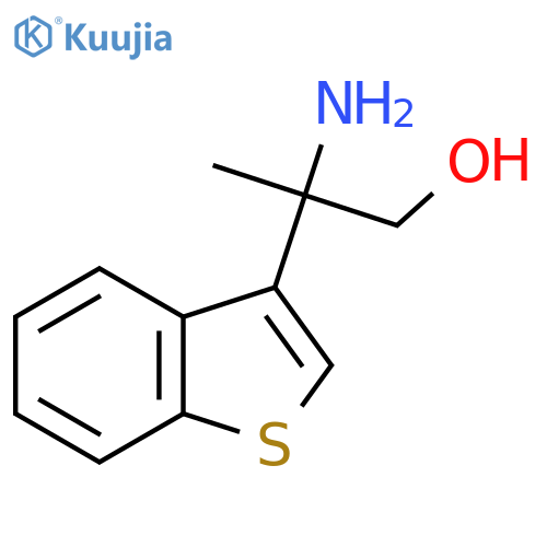 2-amino-2-(1-benzothiophen-3-yl)propan-1-ol structure