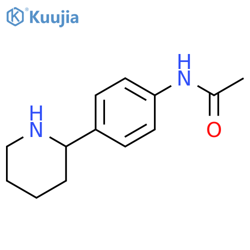 N-4-(piperidin-2-yl)phenylacetamide structure