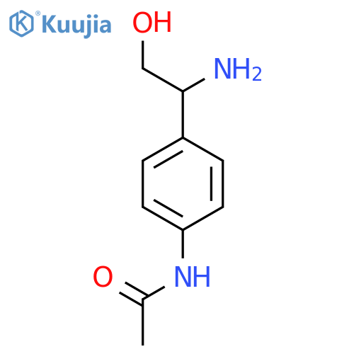 N-4-(1-amino-2-hydroxyethyl)phenylacetamide structure