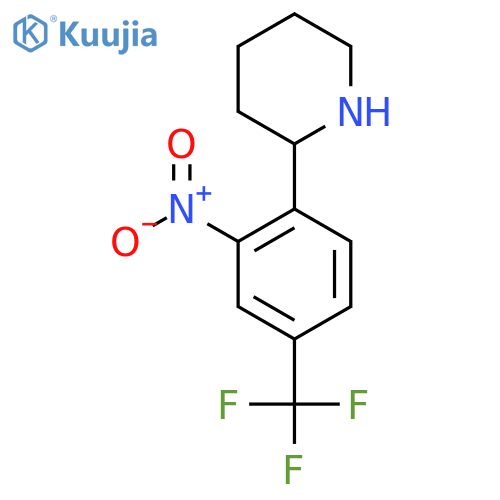 2-2-nitro-4-(trifluoromethyl)phenylpiperidine structure