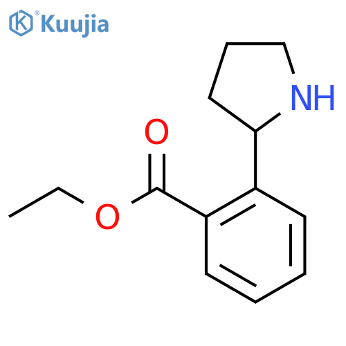 ethyl 2-(pyrrolidin-2-yl)benzoate structure