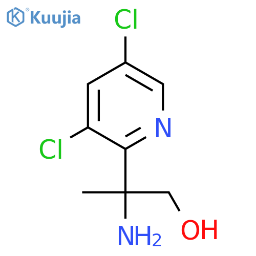 2-amino-2-(3,5-dichloropyridin-2-yl)propan-1-ol structure