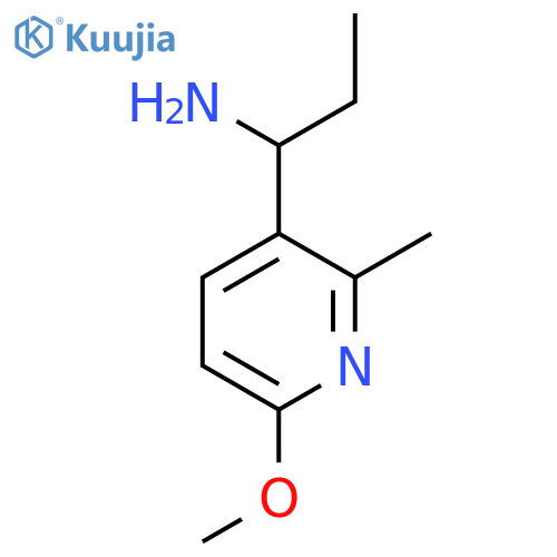 1-(6-Methoxy-2-methyl-pyridin-3-yl)-propylamine structure