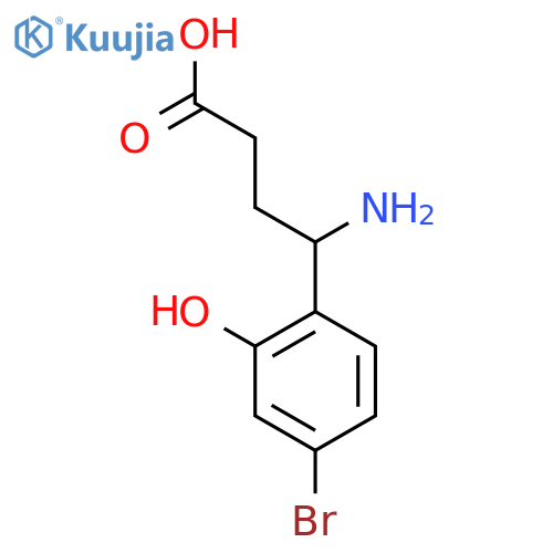 4-amino-4-(4-bromo-2-hydroxyphenyl)butanoic acid structure