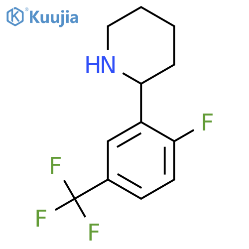 2-2-fluoro-5-(trifluoromethyl)phenylpiperidine structure