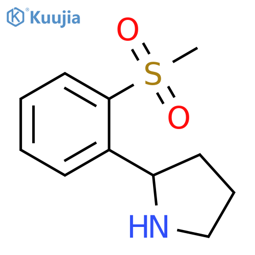 2-(2-methanesulfonylphenyl)pyrrolidine structure