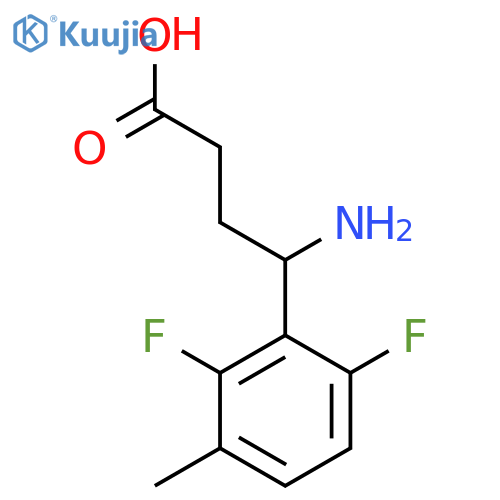 4-amino-4-(2,6-difluoro-3-methylphenyl)butanoic acid structure