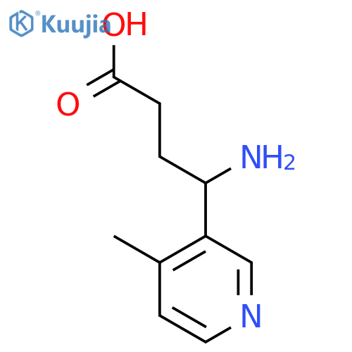 4-amino-4-(4-methylpyridin-3-yl)butanoic acid structure