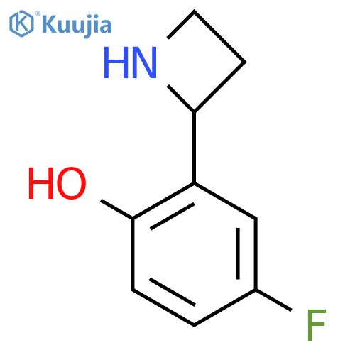 2-(azetidin-2-yl)-4-fluorophenol structure