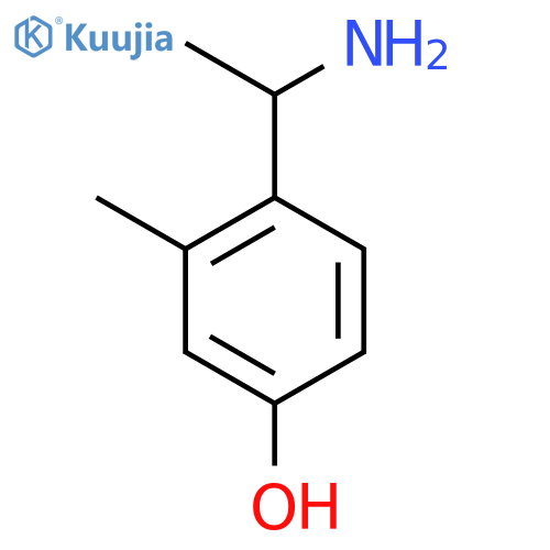 4-(1-AMINOETHYL)-3-METHYLPHENOL structure