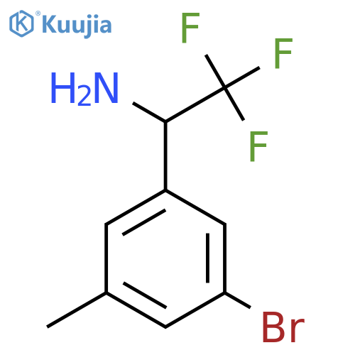 1-(3-BROMO-5-METHYLPHENYL)-2,2,2-TRIFLUOROETHAN-1-AMINE structure