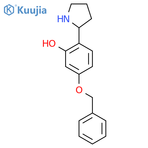 5-(benzyloxy)-2-(pyrrolidin-2-yl)phenol structure