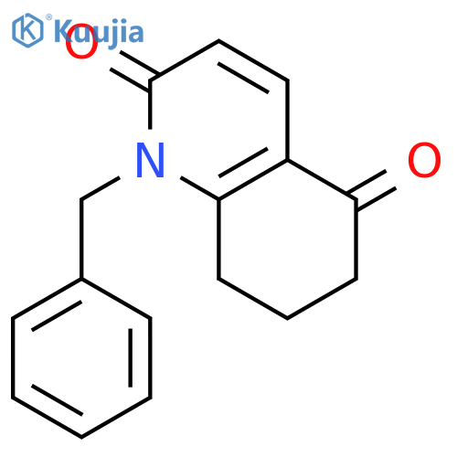2,5(1H,6H)-Quinolinedione, 7,8-dihydro-1-(phenylmethyl)- structure