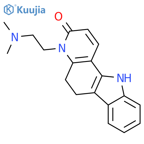 3H-Pyrido[3,2-a]carbazol-3-one,4-[2-(dimethylamino)ethyl]-4,5,6,11-tetrahydro- structure