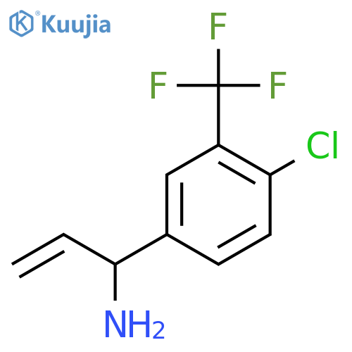 1-[4-CHLORO-3-(TRIFLUOROMETHYL)PHENYL]PROP-2-EN-1-AMINE structure