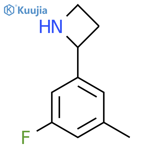 2-(3-fluoro-5-methylphenyl)azetidine structure