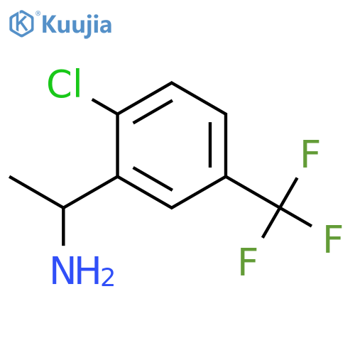 1-2-Chloro-5-(trifluoromethyl)phenylethan-1-amine structure