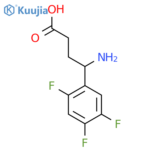 4-amino-4-(2,4,5-trifluorophenyl)butanoic acid structure