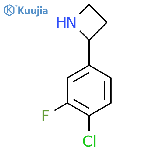 2-(4-chloro-3-fluorophenyl)azetidine structure